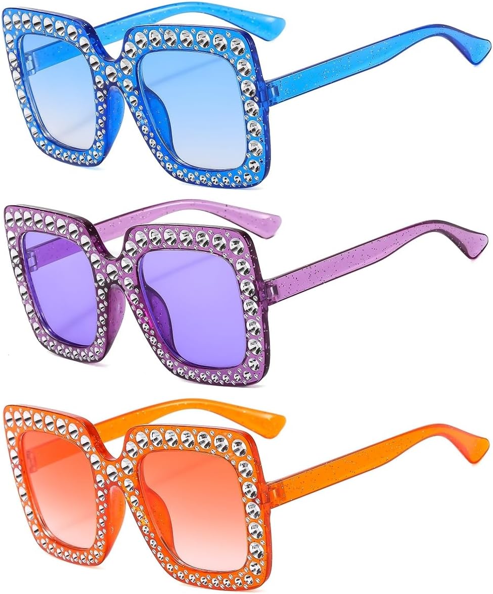 3 Pack Blue+purple+orange
