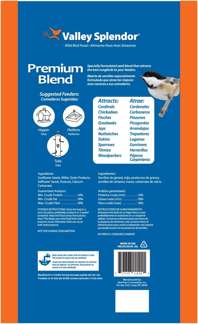 Premium Blend Bird Seed, 25 lbs