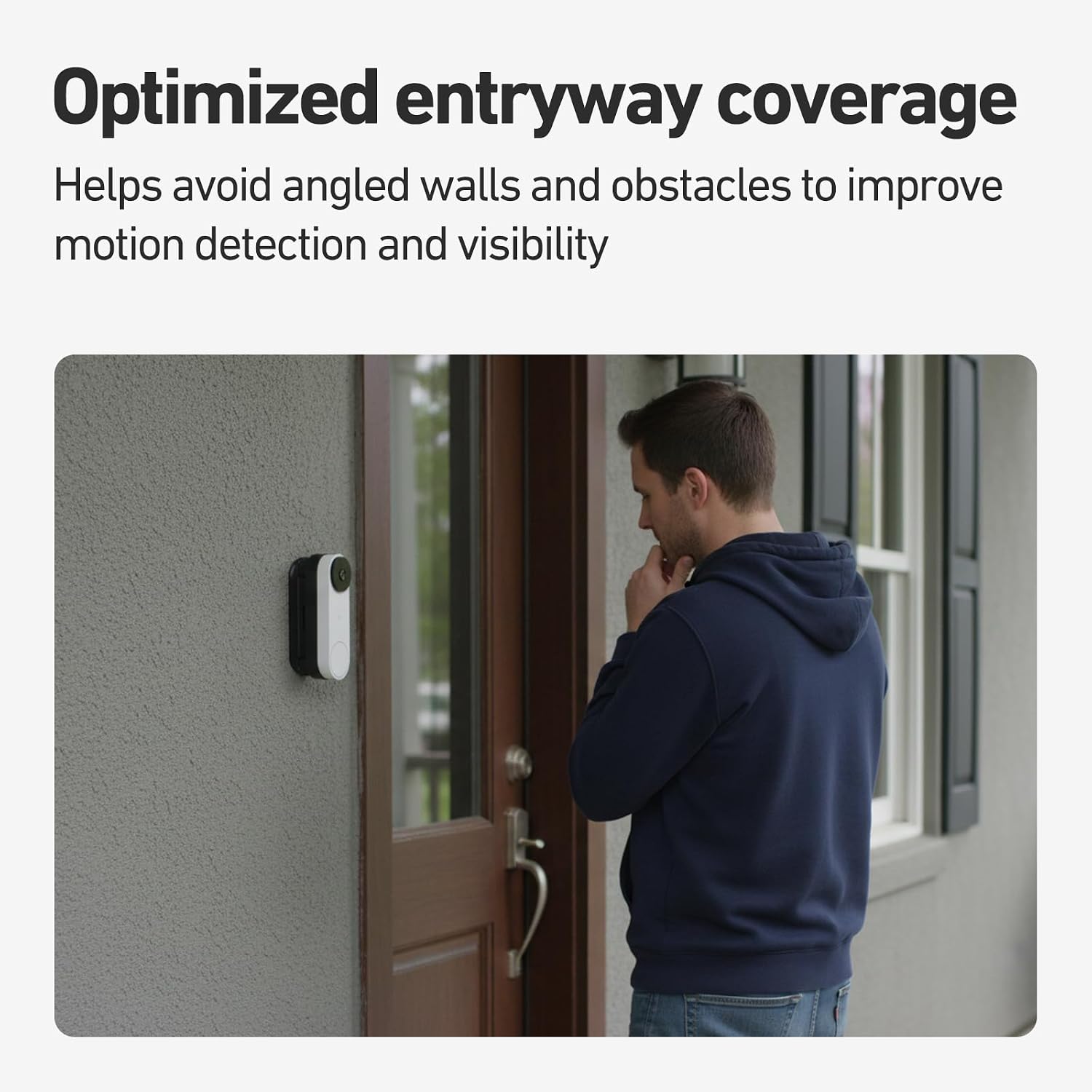 Holicfun Adjustable Angle Mount for Google Nest Doorbell (Wired, 3rd Gen) image 4