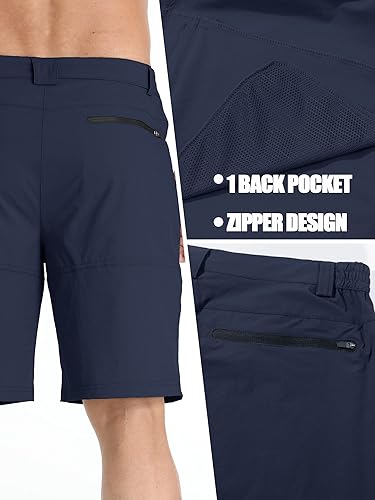Miniatura 7 de TACVASEN Pantalones cortos de verano para hombre, secado rápido, estilo cargo, casual, trabajo, senderismo (sin cinturón)