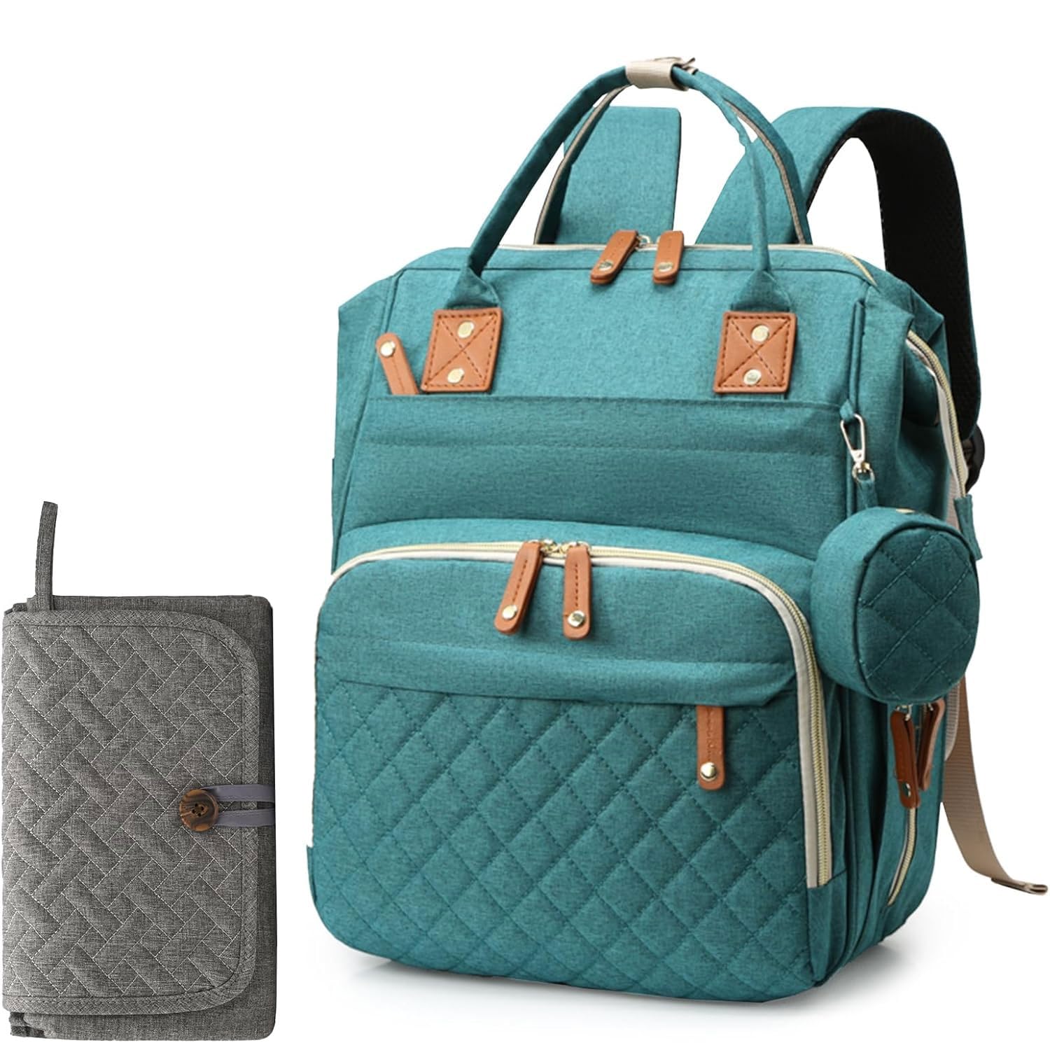 Diaper Bag Backpack-Multifunction Travel Baby Diaper Bag with Changing Pad