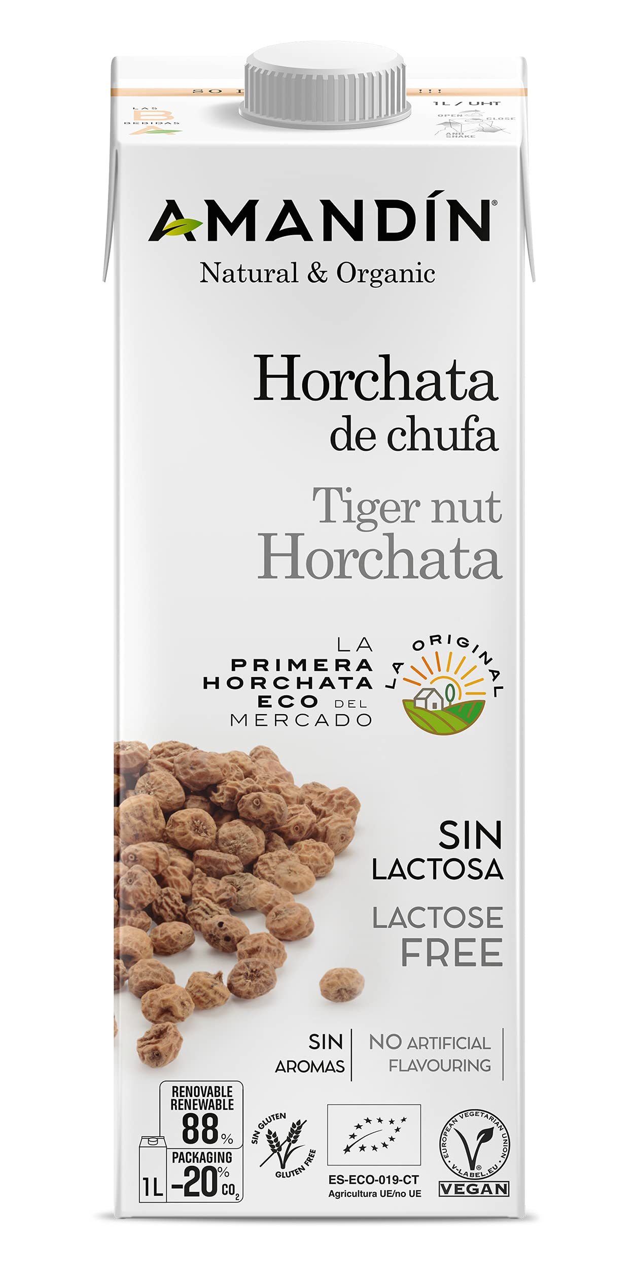 Horchata de Chufa Amandin 6 x 1000 ml