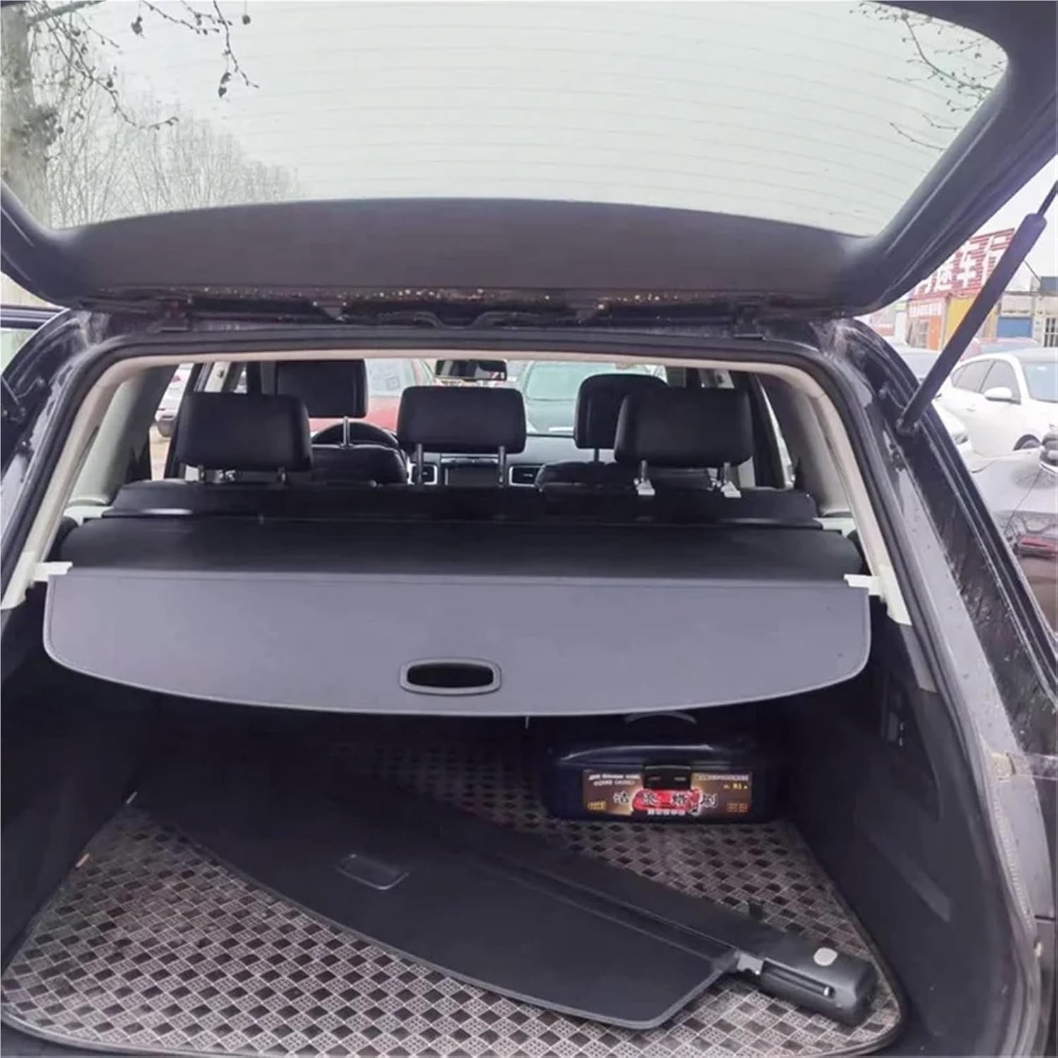 Theft Roller Retractable Tonneau Bed Cargo Cover Parcel Shelf Compatible with Touareg 2011-2018