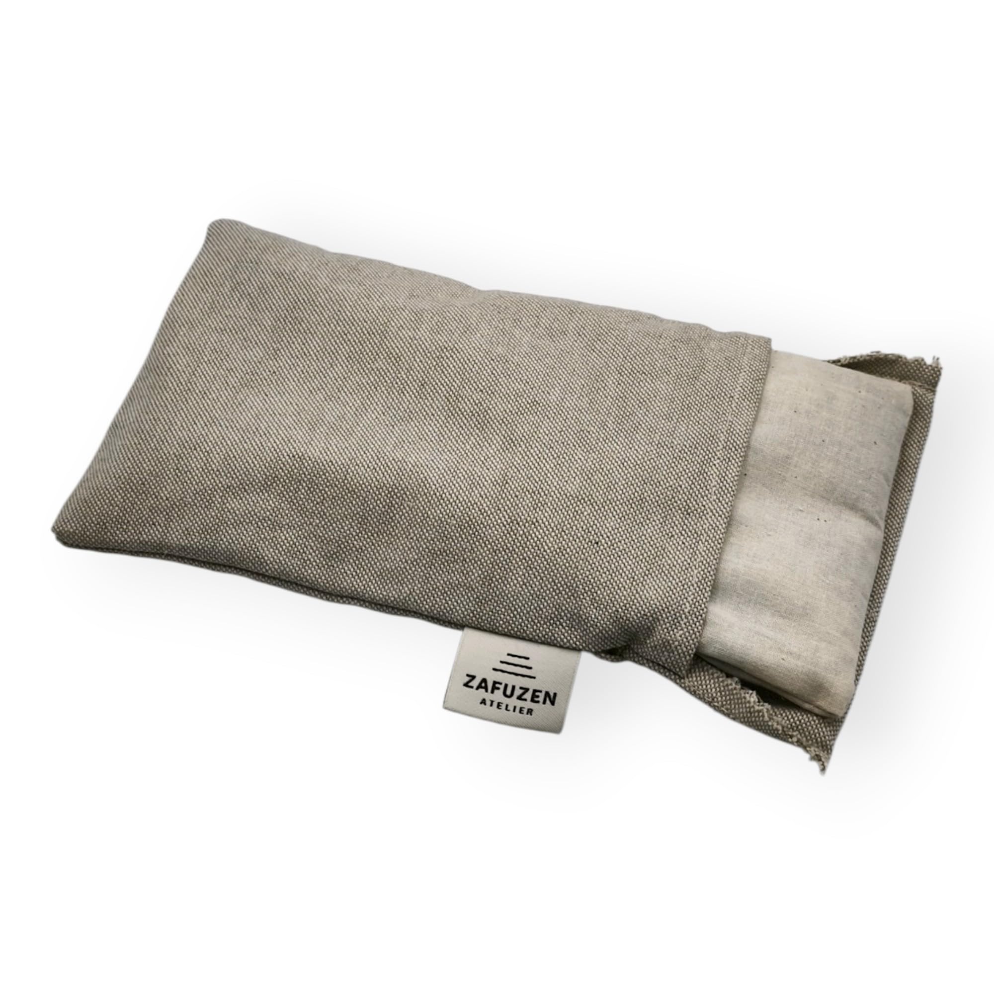 Coussin pour Les Yeux avec Housse Lavable Dune – Coussin oculaire avec Fleurs de Lavande Naturelle et Riz, Coton Naturel, Yoga et méditation, Relaxation et Repos