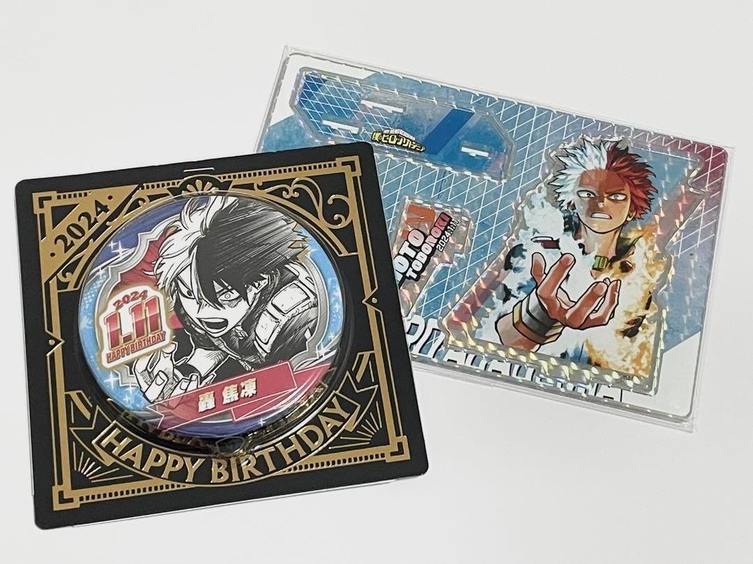 轟焦凍 バースデー 轟焦凍 バースデイ缶バッジ 35個セット Amazon