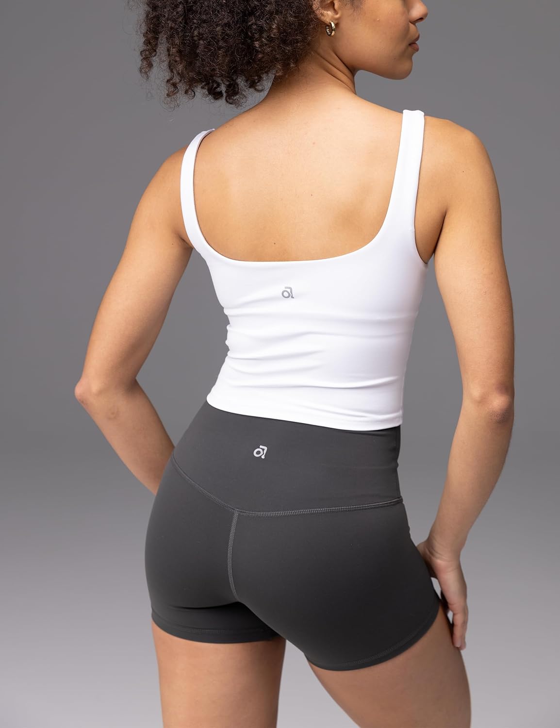 Wenabutter Wide Scoop Bra Tank for Women U Neck Padded Buttery Soft Workout Yoga Tops Slim Fit with Built in Shelf Bra - Image 4