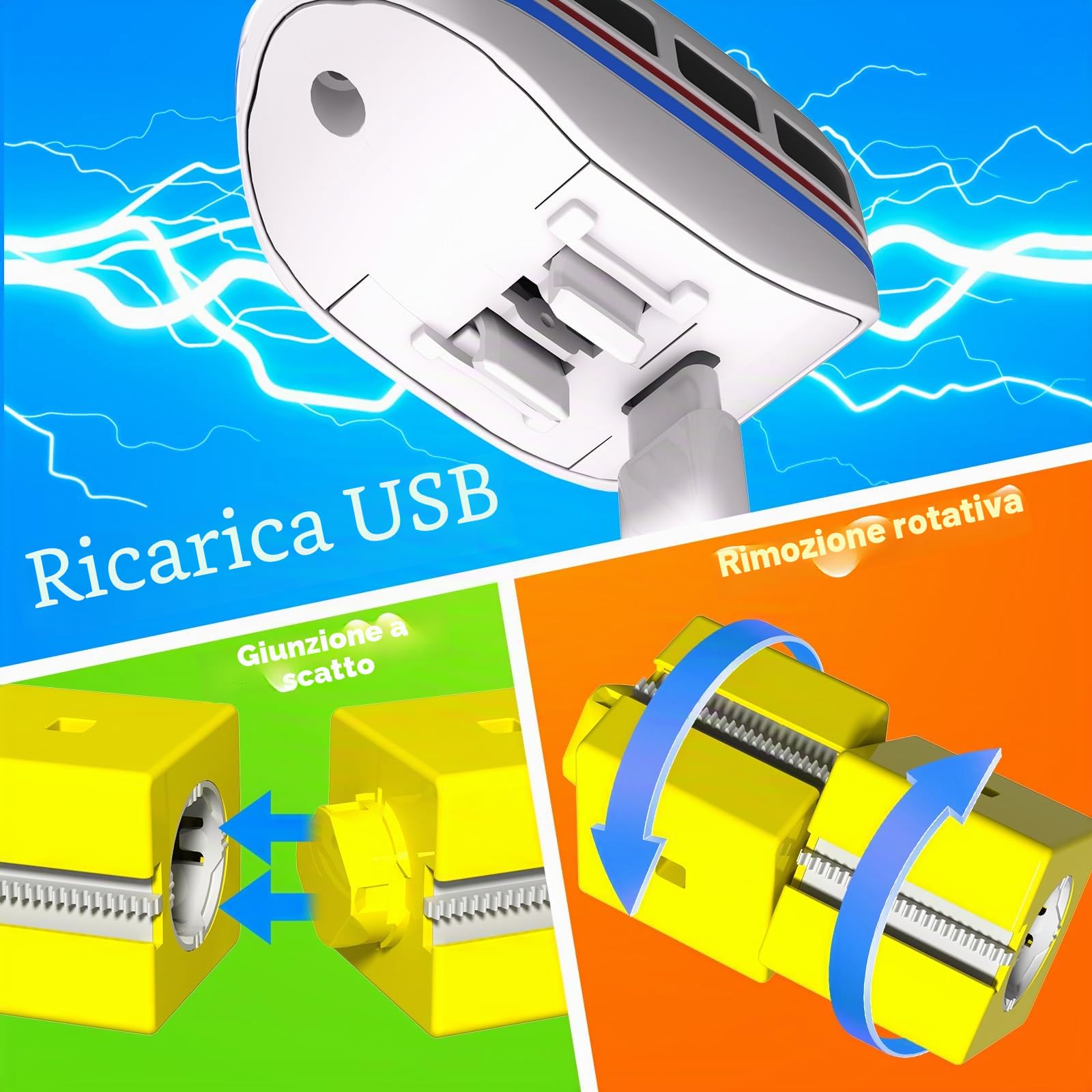 Goody King Trenino Elettrico per Bambini 69 Pezzi - Kit 3D DIY con Binari Magnetici a Cubi, Include Treno e Segnali Stradali, Giocattolo Educativo Creativo STEM Regalo per Bambini 4-12 Anni
