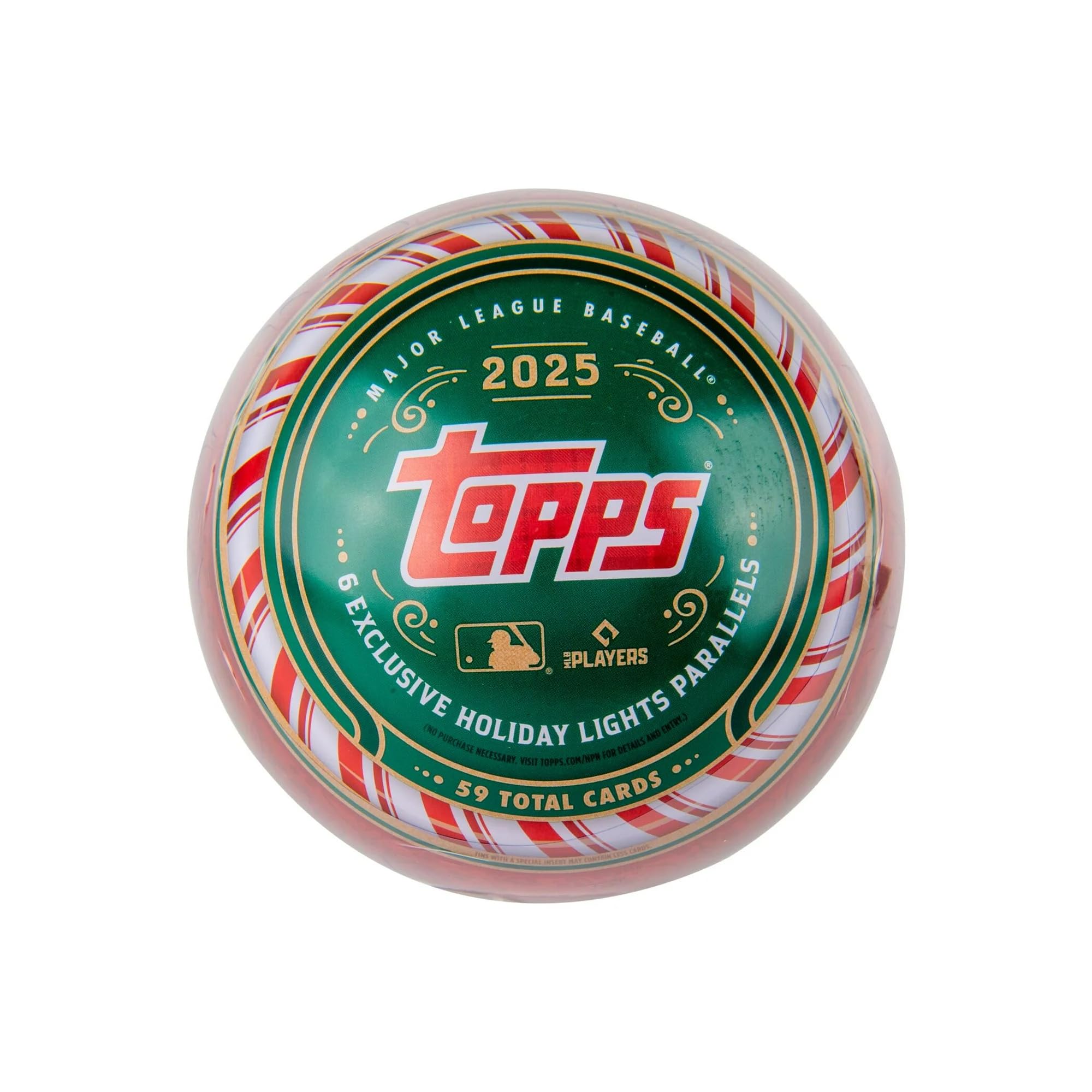 Amazon.co.jp: 2025 Topps MLB ホリデー 野球 トレーディングカード 缶