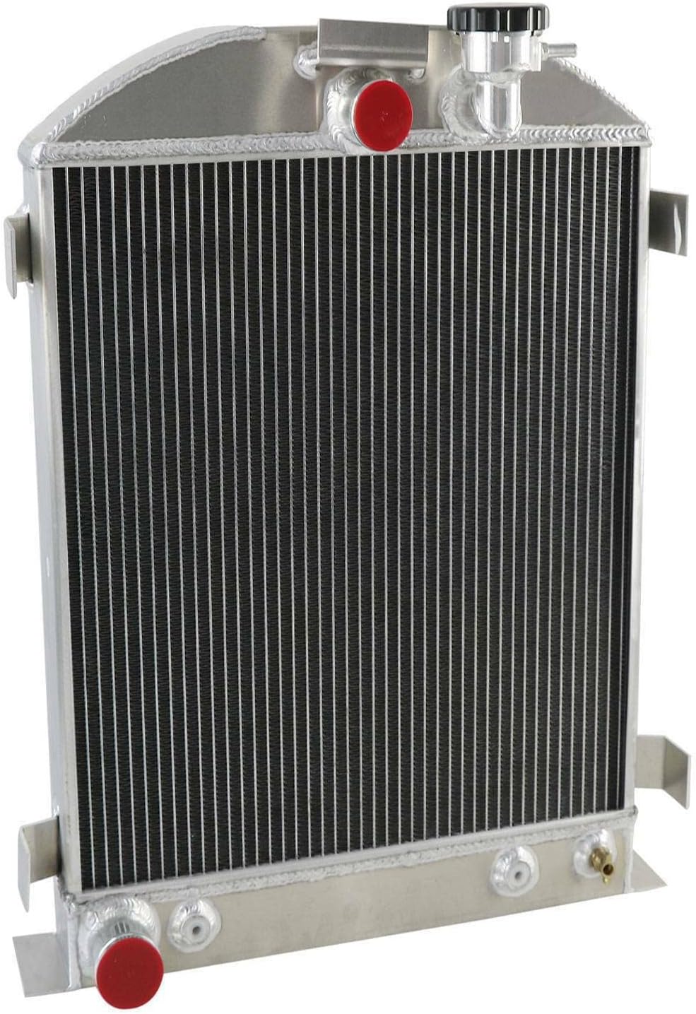 Aluminum Radiator for 1928 1929 1930 1931 Ford Model A Base 3.3L L4 GAS 3 Row Radiators Shroud 1x16" Fan Thermostat Relay Kit