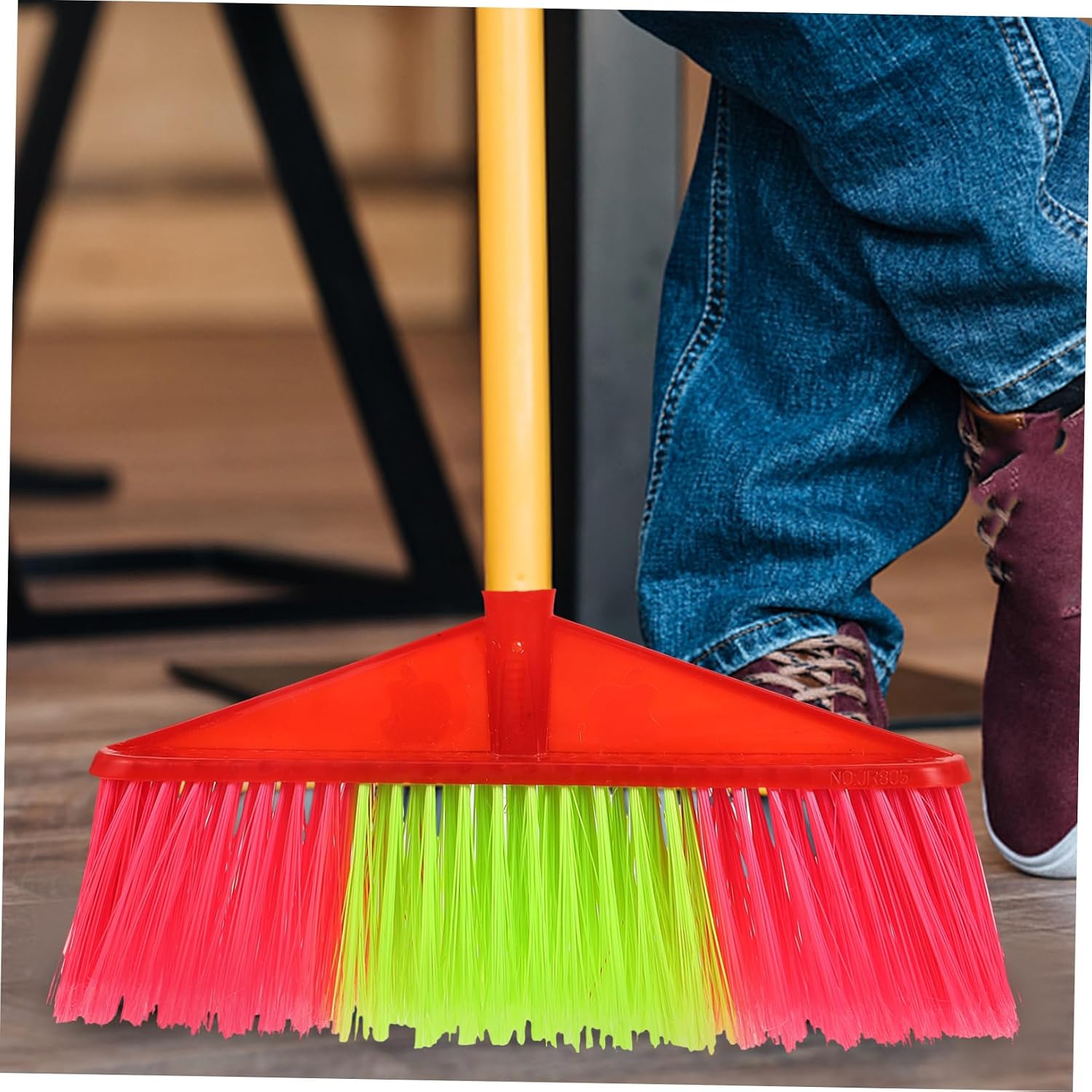 2pcs Durable Plastic Broom Head Refill for Indoor Floor Cleaning Dust Hair and Garbage Removal Home and Kitchen
