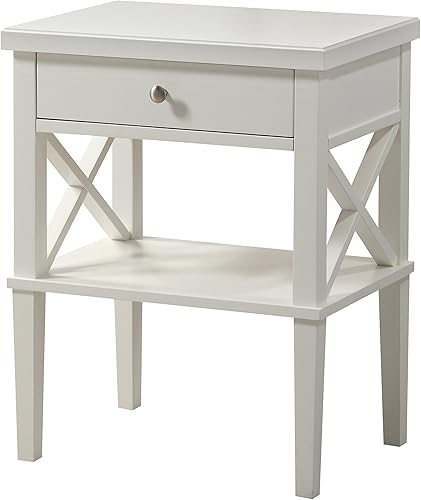 Miniatura 3 de NewCosmos Madison White Nightstand