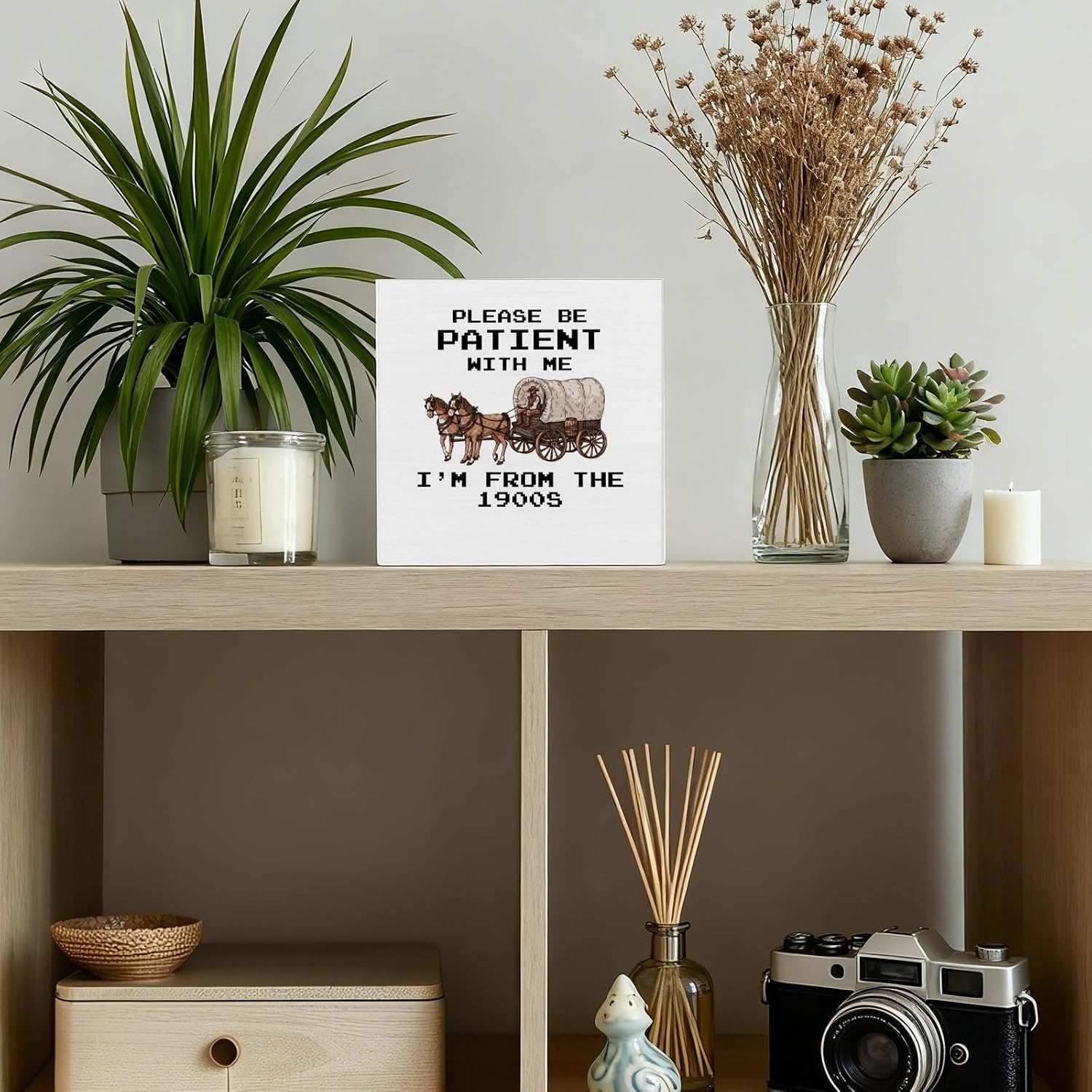 Funny Western Office Decor, I'm from the 1990S Wooden Box Sign image 5