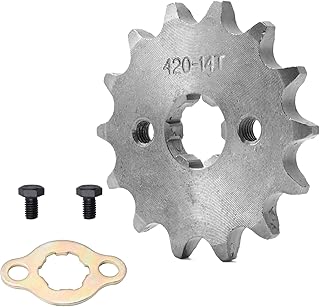 Off-Road Vehicle Motorcycle Front Sprocket 420-14T-17mm Replacement for XR80R 1986, XR80 Pit Bike 1997, CT70, 50cc 70cc 90cc 110cc 125cc Dirt Pit Bike Mini Bike ATV 4 Wheeler Moped