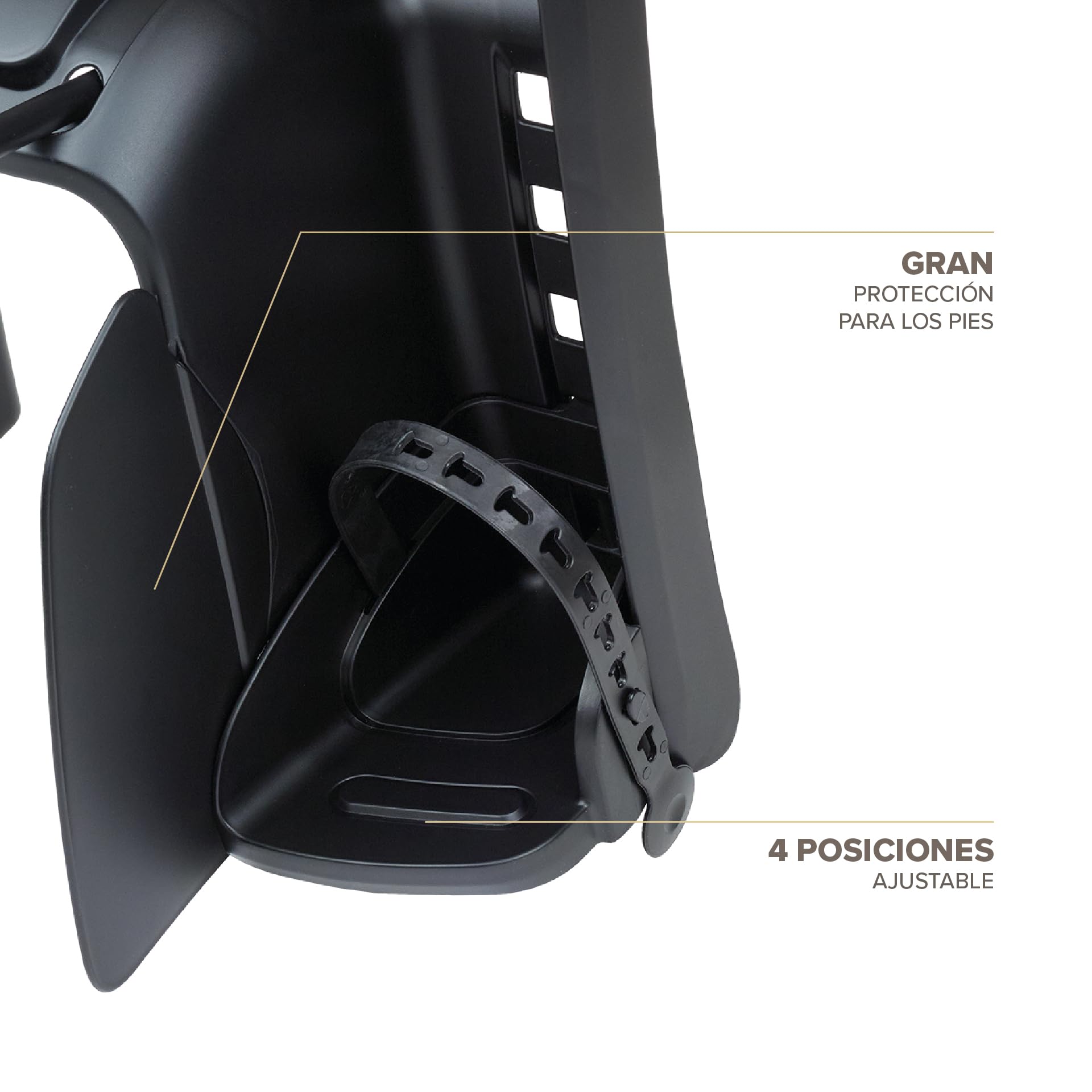 Polisport Groovy Maxi FF Fotel Trasero para Niños – Montaje En Marco, Asiento Bicicleta Infantil, 9 Meses–6 Años, MAX 22 Kg, Instalación Fácil