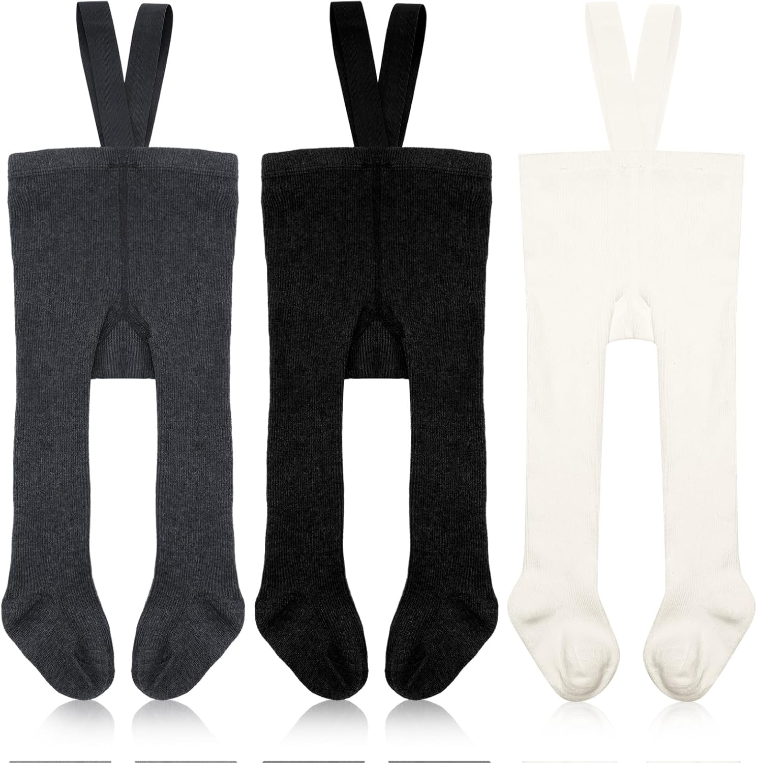 3 Pack Suspender Leggings Baby Infant High Waist Legging Tight Sock Toddler Winter Cotton Warm Pantyhose 0-12 Months