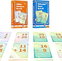 Vista 1 de Tarjetas flash de suma y resta, tarjetas de datos matemáticos 1-20, juegos de manipulación matemática para jardín de infantes, 1º, 2º, 3º, 4º, 5º