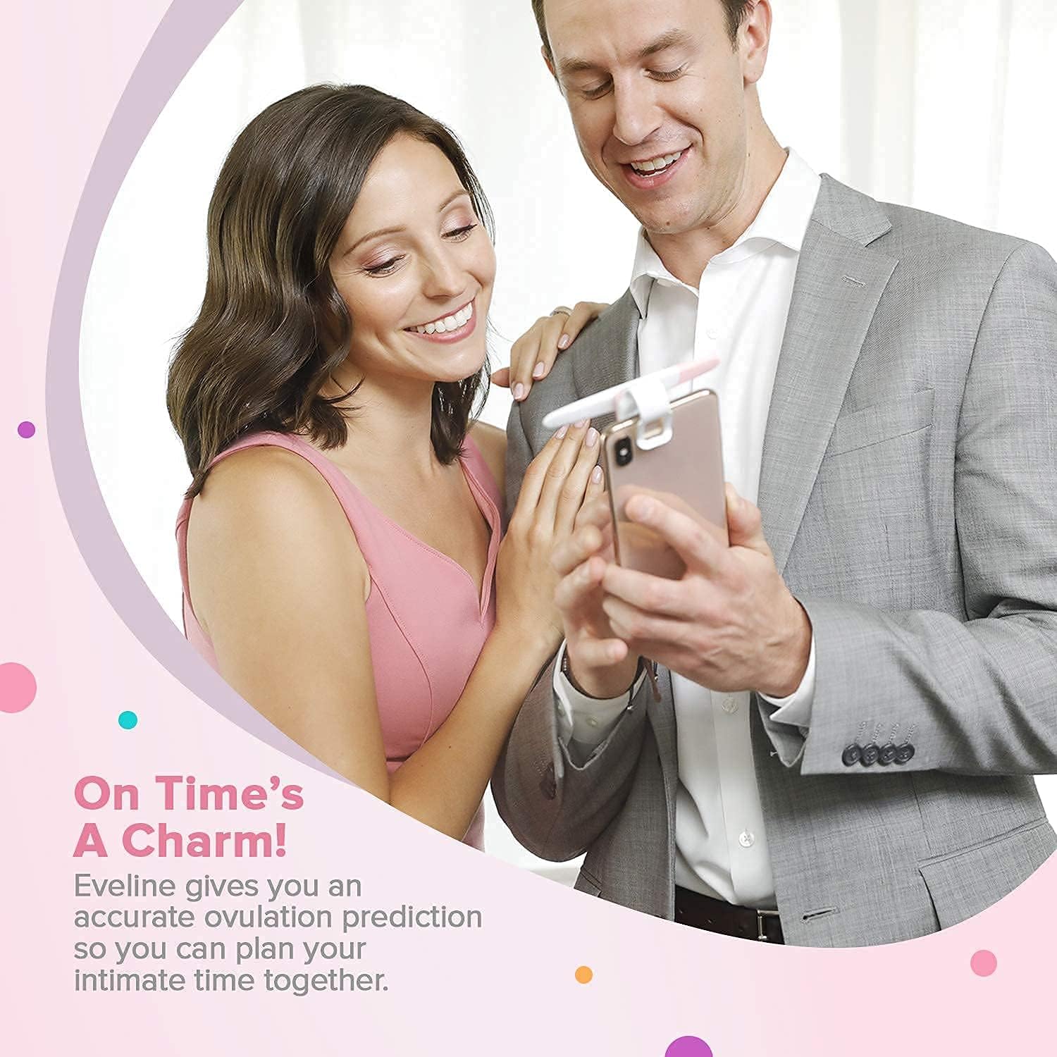 Eveline Digital Ovulation Test Predictor Kit - Value Bundle, Easy at Home Ovulation Test Kit with Smart Scanner and 5 + 14 Fertility Test Strips, Digital Results on Eveline App, 99% Accuracy, FSA/HSA