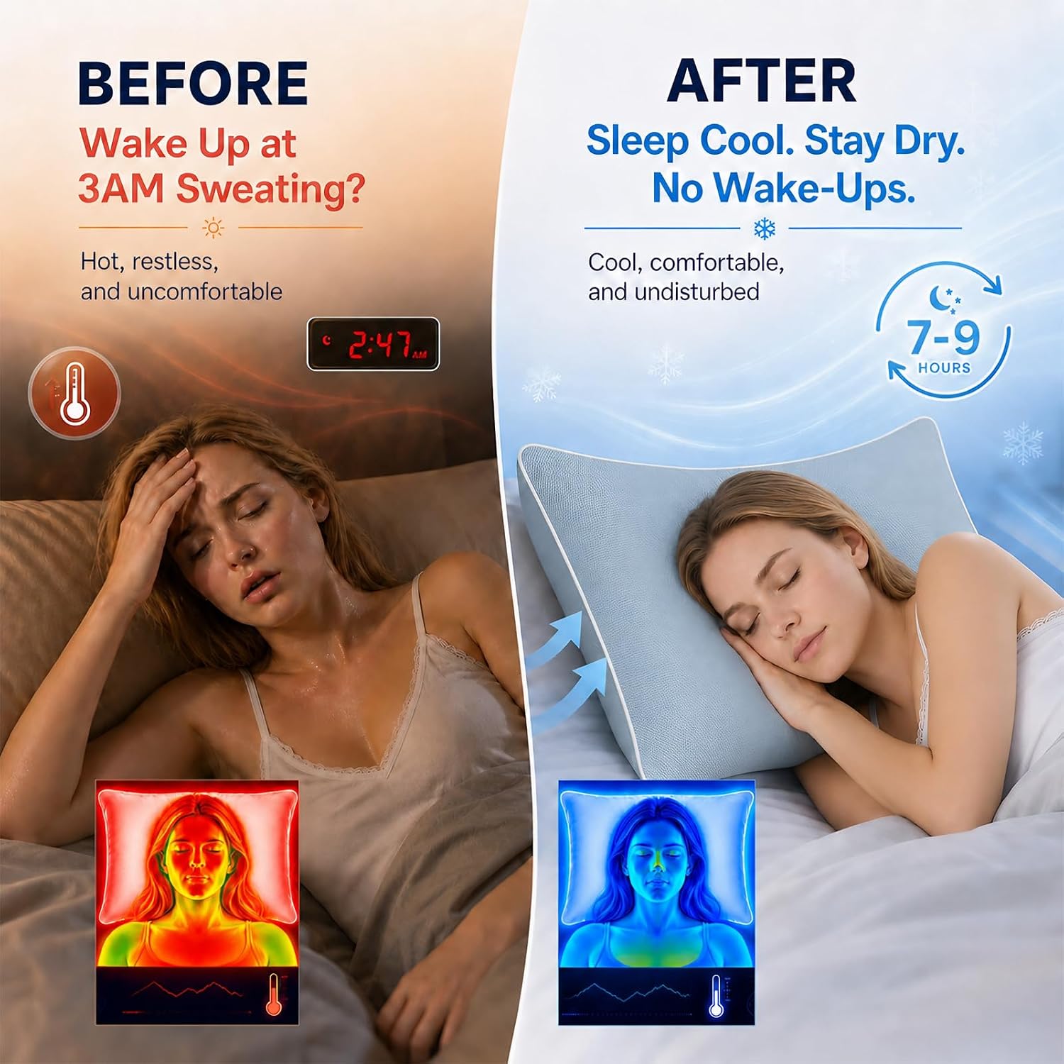 Cooling Pillow Cases for Hot Sleepers: Fall Asleep About 14 Minutes Faster