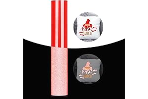 GIRAFVINYL Red HTV 7ft Heat Reflective Transfer Vinyl for T-Shirts