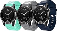 Vista 8 de Correa compatible con Garmin Fenix 5S Plus, correa de repuesto de silicona Quickfit, correa de reloj de repuesto para Garmin Fenix 5S, no compatible