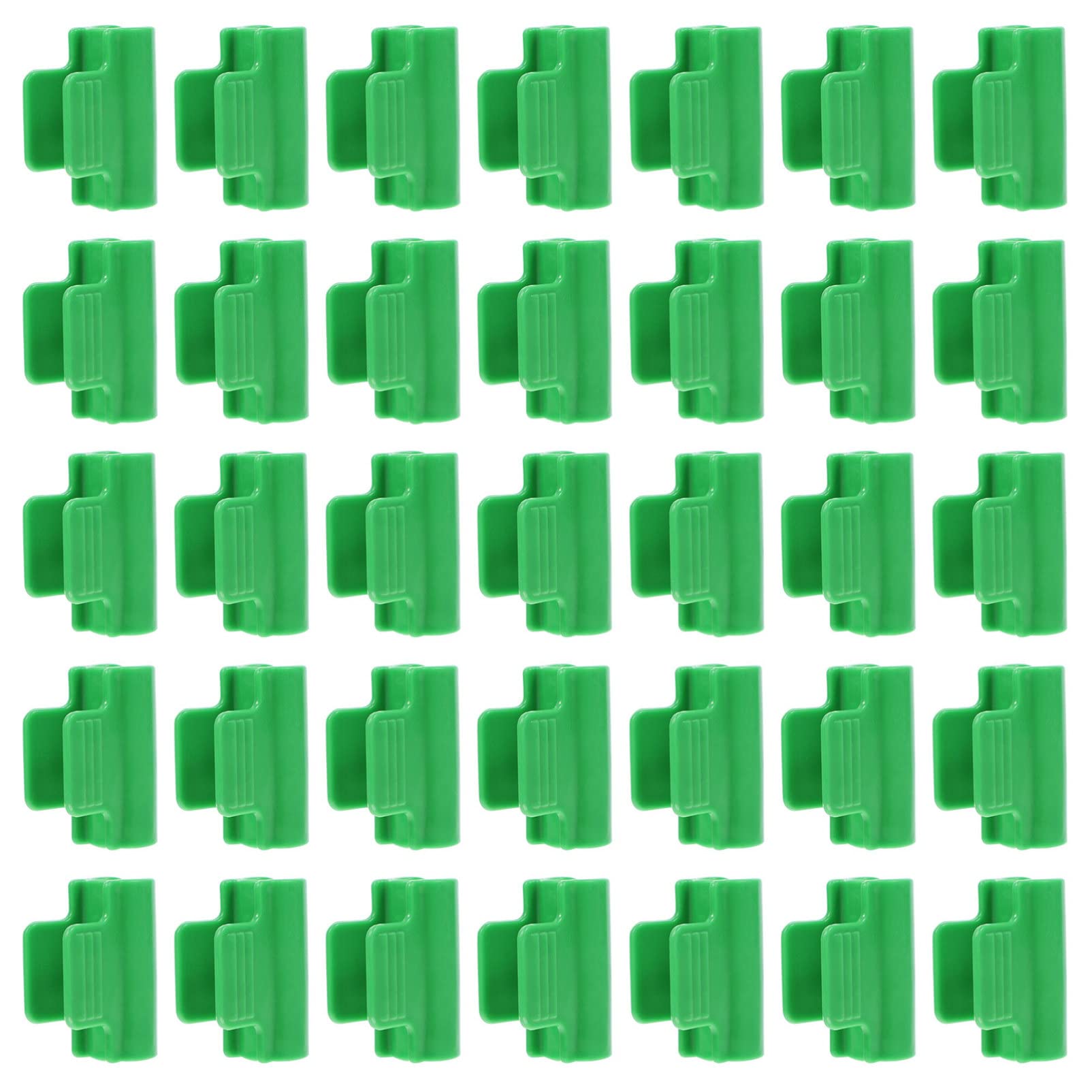 Happyyami 40pcs Greenhouse Film Row Cover Clamps Durable Plant Support Clips for Fixing Greenhouse Easy to Use for Tunnel Hoops