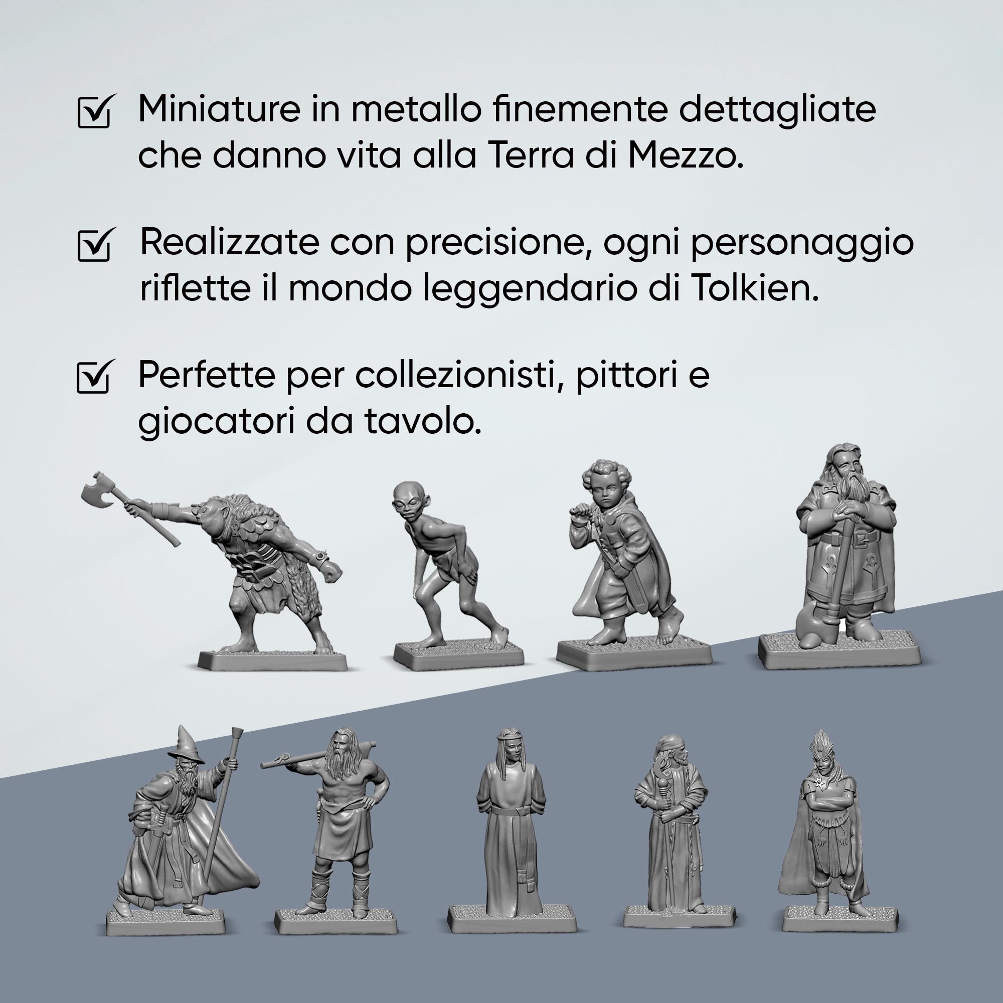 The Hobbit Box Set MB685-9x 32mm Scale Collectible Metal Figure