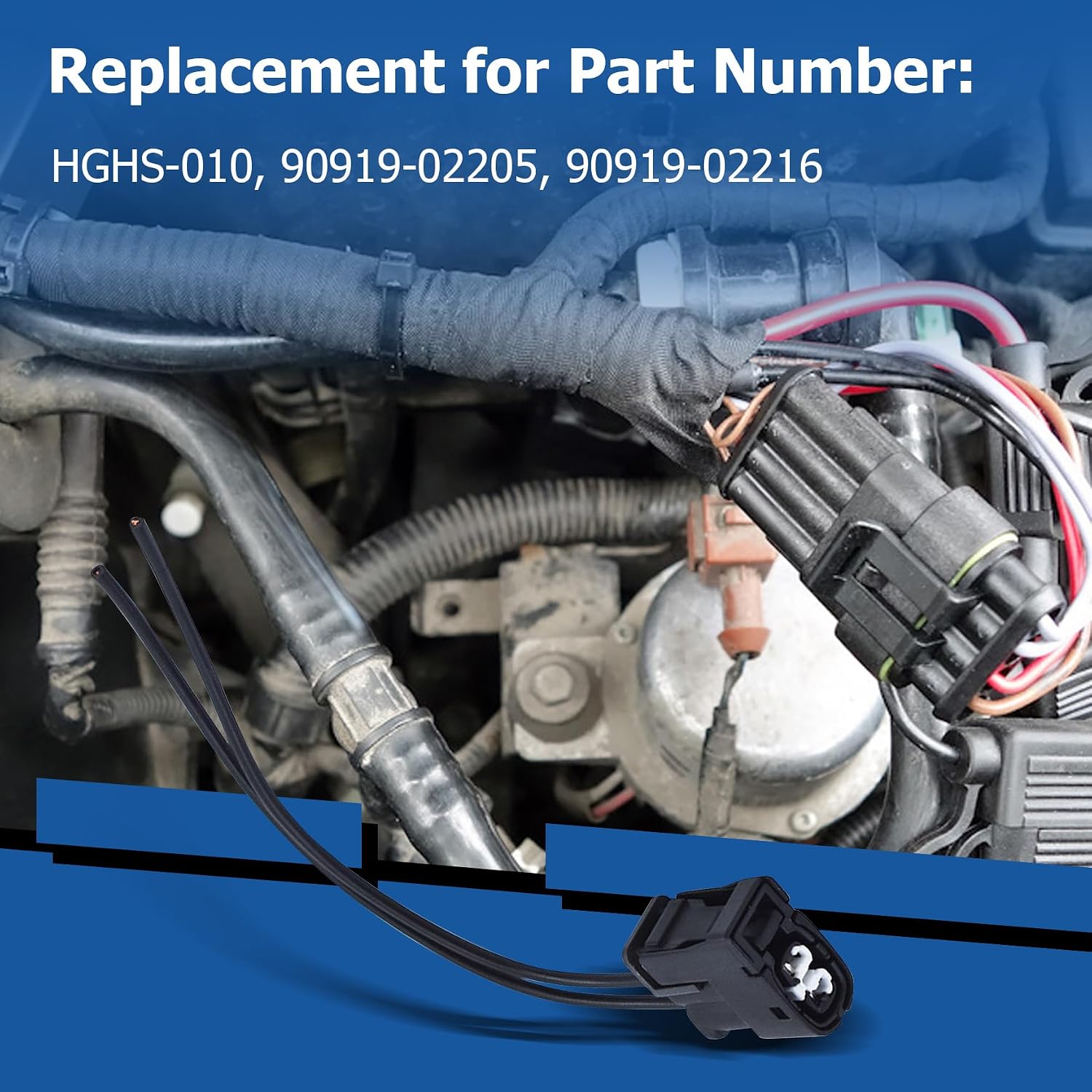 WFLNHB 3 Pcs Ignition Coil Connector Plug with Wires Replacement for Toyota Lexus is300 GS300 SC300