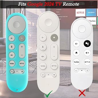 Google Chromecast 4K 2024 Google TV Streamer 4K 2024用リモートカバー。