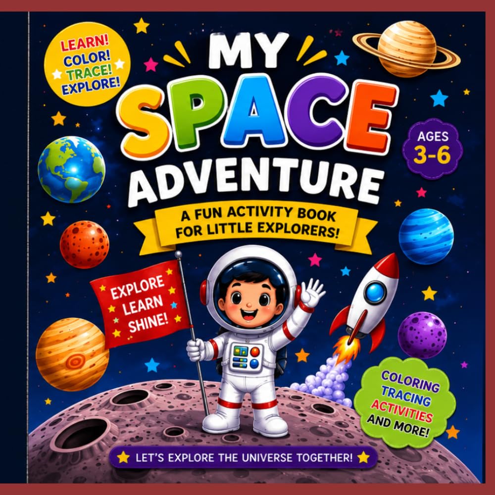My Space Adventure: A FUN ACTIVITY BOOK FOR LITTLE EXPLORERS!