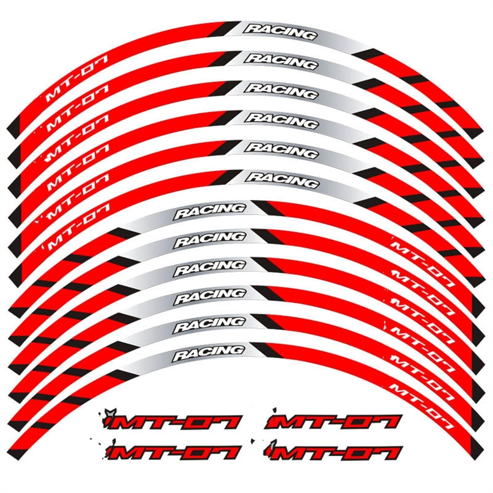 Motorcycles Reflective Sticker Wheel Stickers for Yamaha Tracer 700 900 850 MT07 MT09 MT-07 MT-09(Color19)