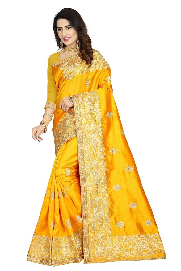 dulhan yellow saree