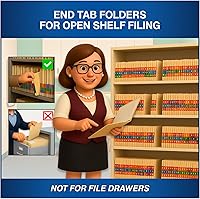 Vista 7 de Carpetas de archivos marrones, material médico, carpeta con pestaña final reforzada tamaño carta con cierre de 2 pulgadas en el interior frontal