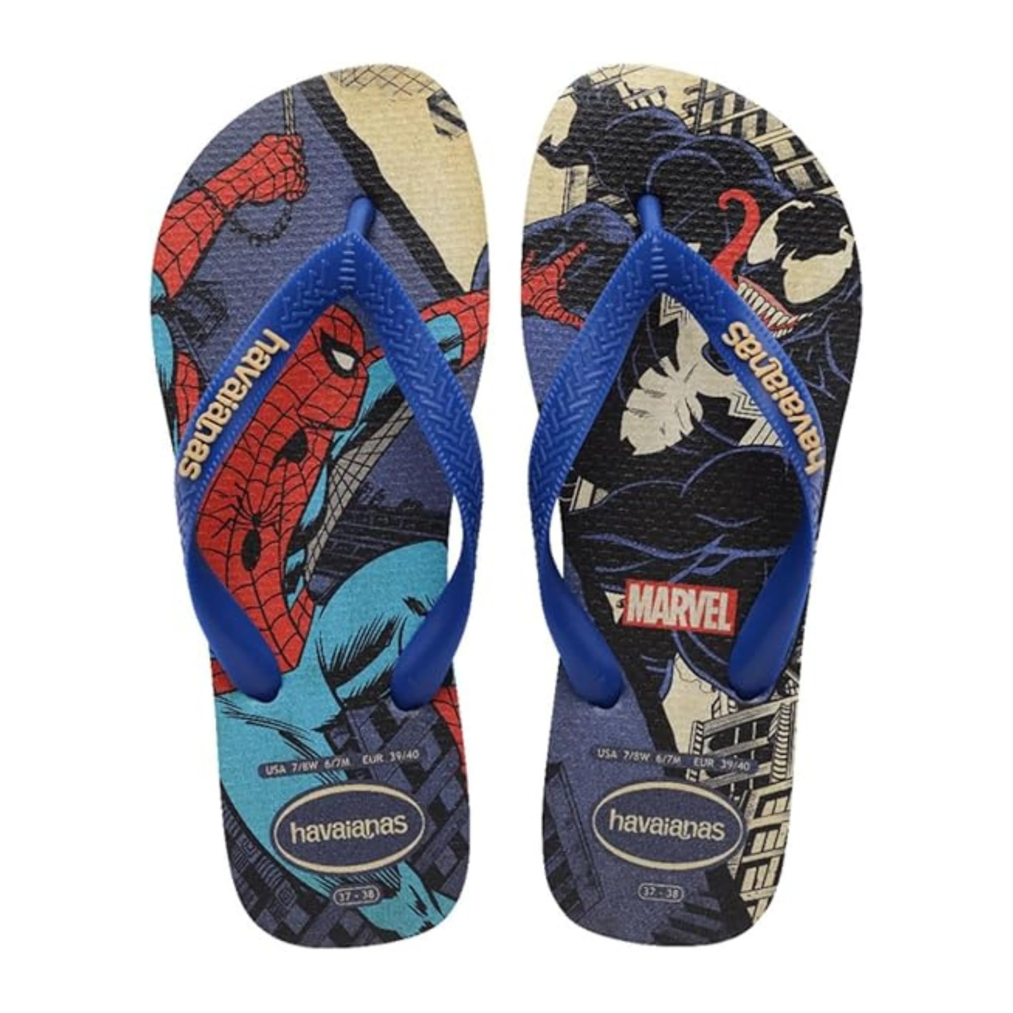 Havaianas Top Marvel Classics Men FlipFlop Marine Blue 10/11 UK