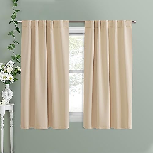 Miniatura 1 de PONY DANCE - Cortinas opacas aisladas térmicamente, set de 2 cortinas opacas con bolsillo para barra  pestaña trasera, paneles de cortinas opacas,