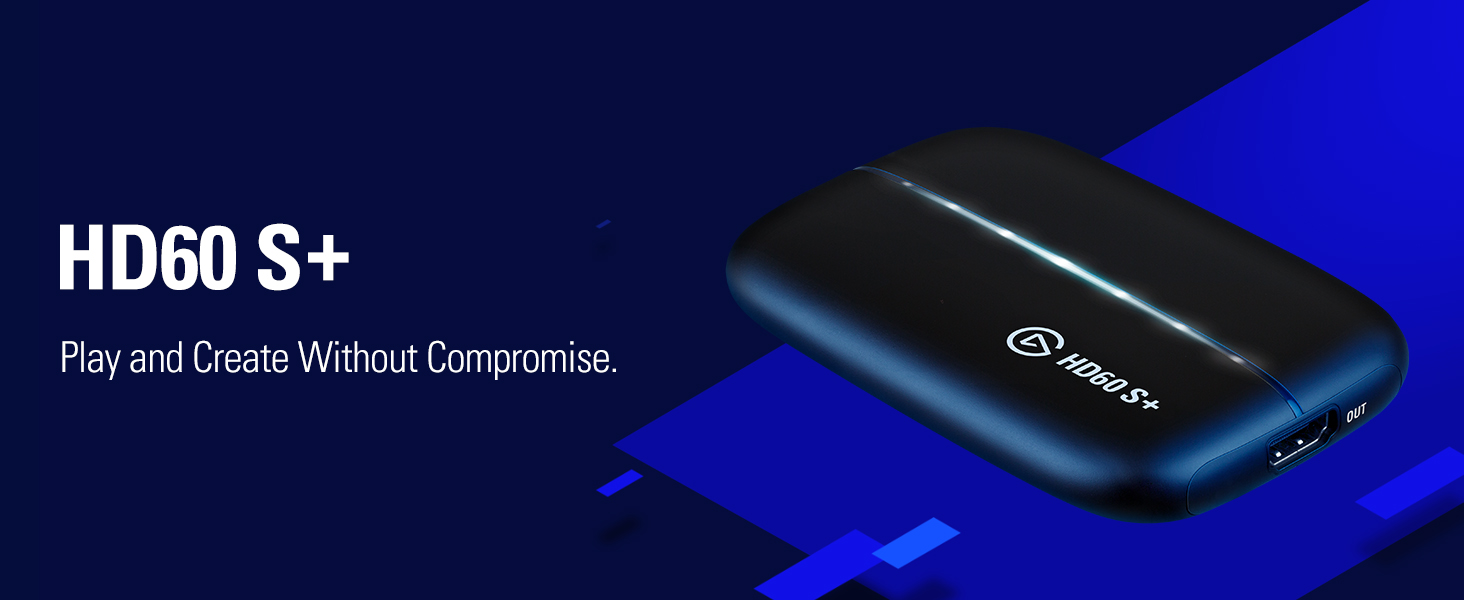 Elgato HD60 S+ - Capture Card for Streaming and Recording.