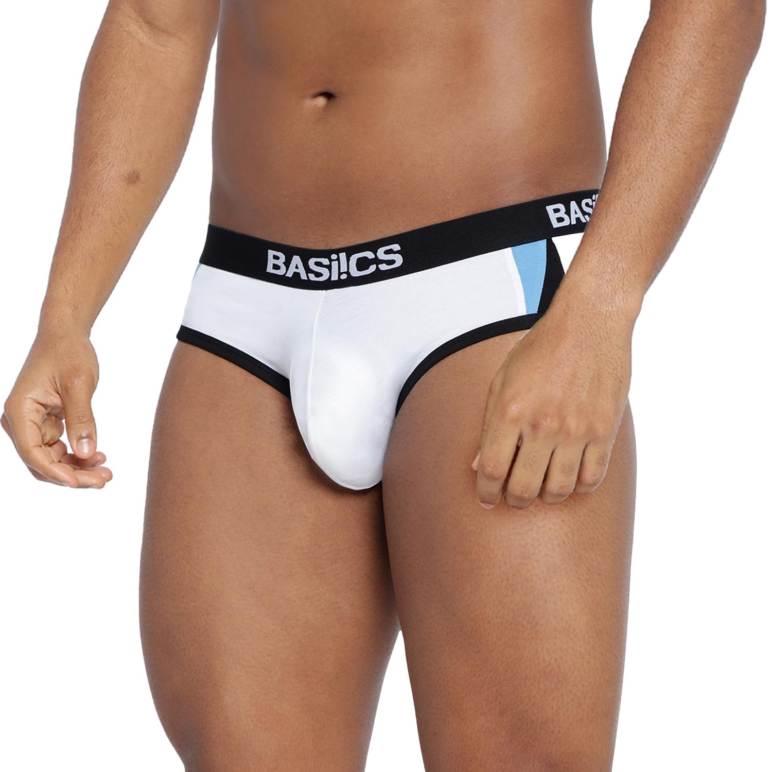BASIICS by La Intimo Men's Cotton Spandex Modern Pattern Brief-picture-49