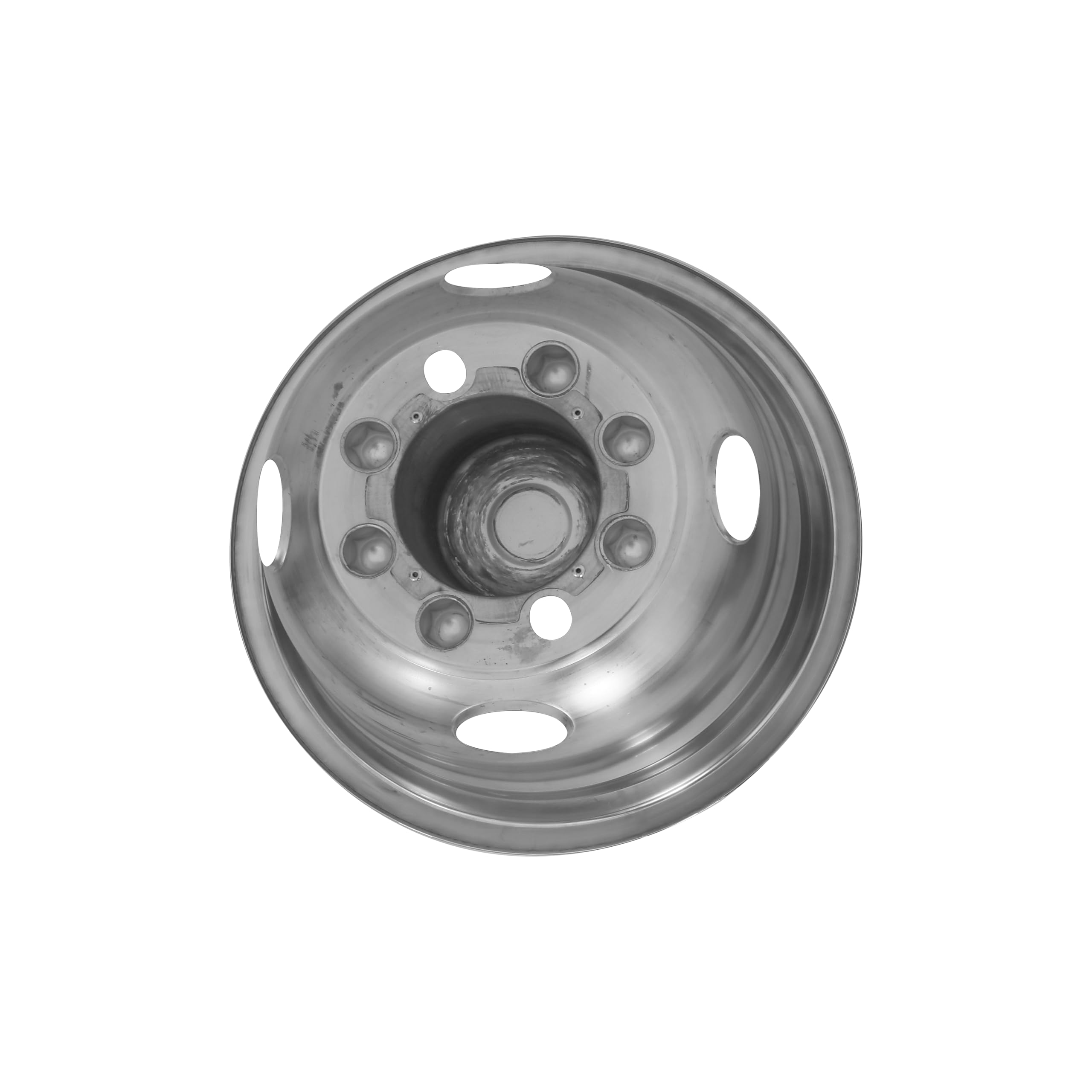 40.6 cm polerowana stal nierdzewna Ford Wheel Simulator Set 8 Lug 4 otwory wentylacyjne kołpaki felgi pasują do 2008~nowszego Ford E350/E450 Van