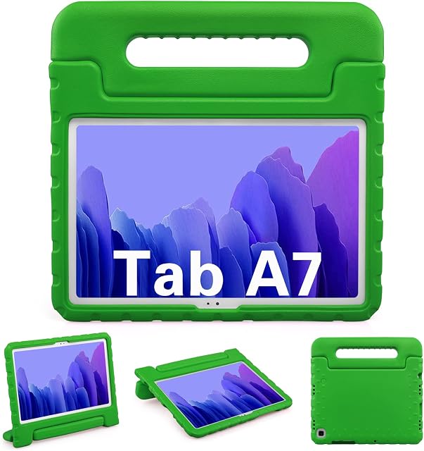 BelleStyle Kids Case for Samsung Galaxy Tab A7 10.4 Inch 2020, Shockproof Lightweight Protective Child Case Handle Stand Cover for Galaxy Tab A7 10.4" SM-T500/ SM-T505/ SM-T507 2020 Tablet (Green)