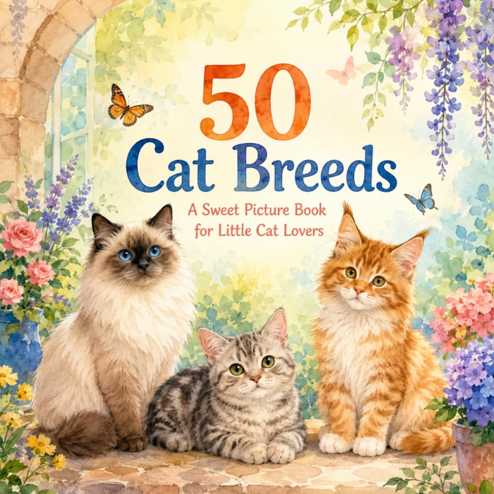 50 Cat Breeds: A Sweet Picture Book for Little Cat Lovers (The 50 Things Kids Should Know Series)