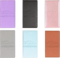 Vista 6 de Tarjeta de registro y seguro titular de documentos de coche cartera para auto remolque camión vehículo guantera organizadores registro y seguro