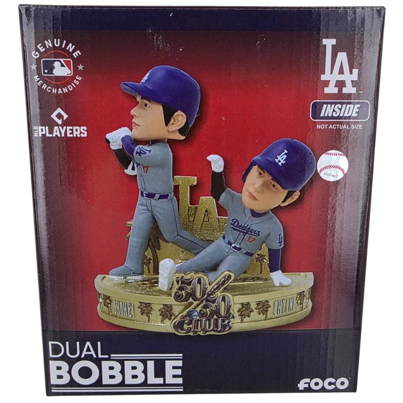 Amazon.co.jp: Shohei Ohtani Dodgers Bubblehead Figure, 50/50th