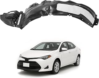 Front Left Fender Liner Inner Panel Compatible with 2017-2019 Toyota Corolla, with Insulation Foam Replace for 5387602660 Driver Side Inner Wheel Liner Splash Shields Guard