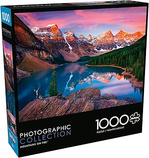 Buffalo Games - Mountains on Fire - Chip Phillips - 1000 Piece Jigsaw Puzzle for Adults - Challenging Mountain Sunset Puzzle Perfect for Game Nights - Finished Size 26.75 x 19.75