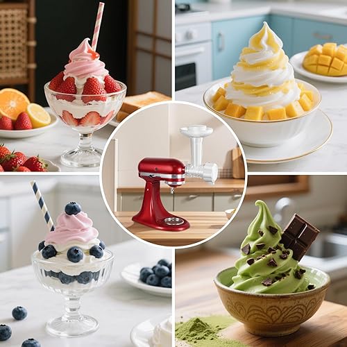 Miniatura 7 de Máquina de servir suave de frutas congeladas para mezclador Kitchenaid, accesorio para máquina de helados sin lácteos, yogur congelado y máquina de