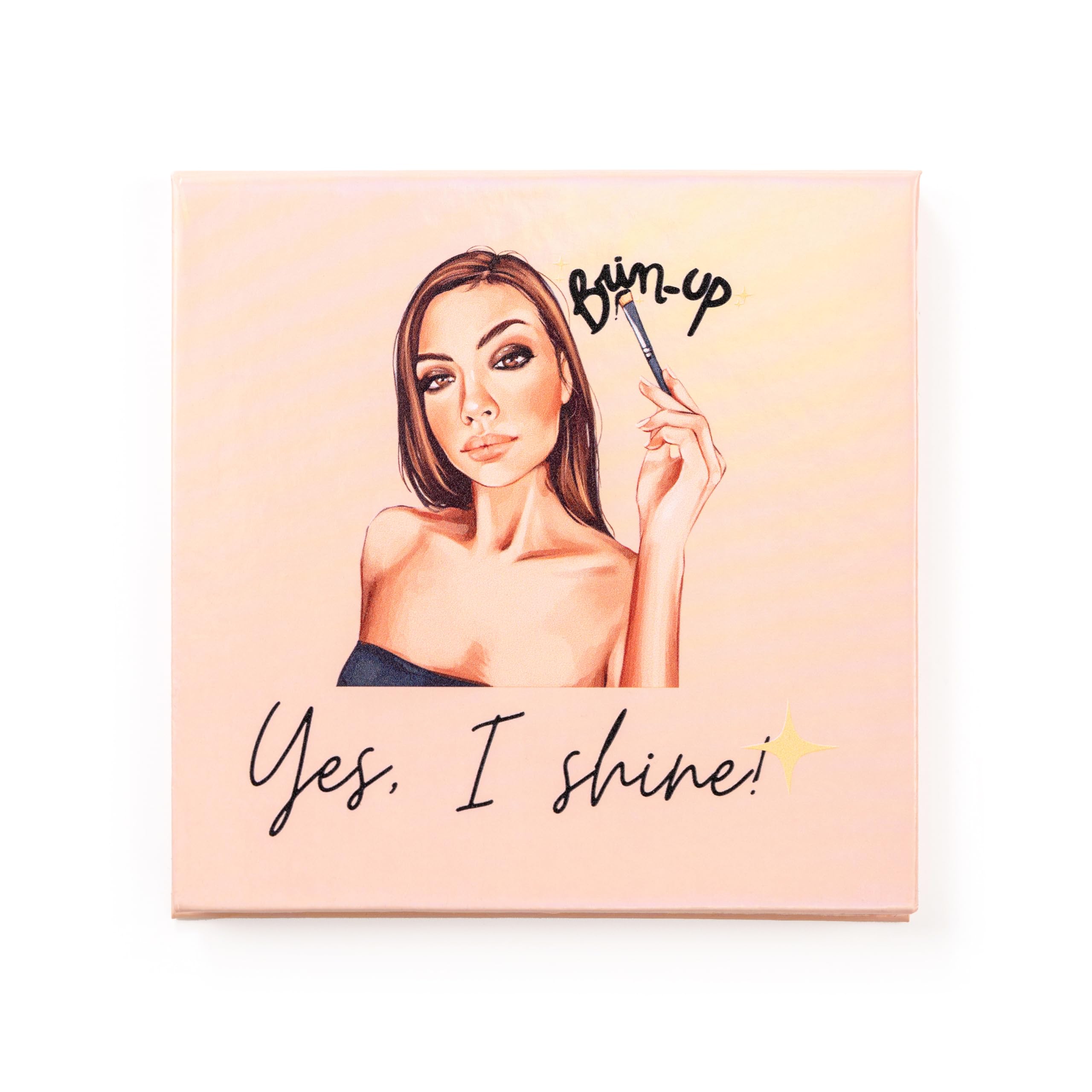 Brin-Up, Yes I Shine! Eyeshadow Palette, 9 Colours, Vegan and Cruelty Free, Made in Italy, Inner Mirror, Magnetic Closure - Image 2
