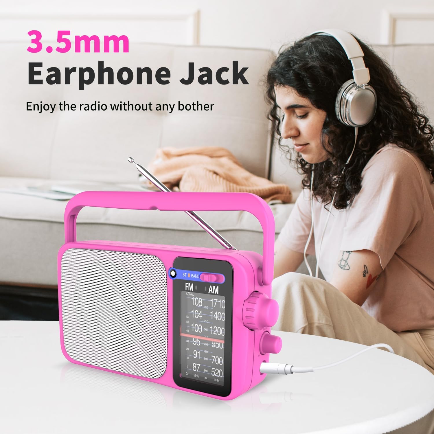 YOWGULF Radio AM FM con la mejor recepción, radio transistor AM FM ...
