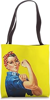 Retro Rosie the Riveter Feminist - We Can Do It Tote Bag