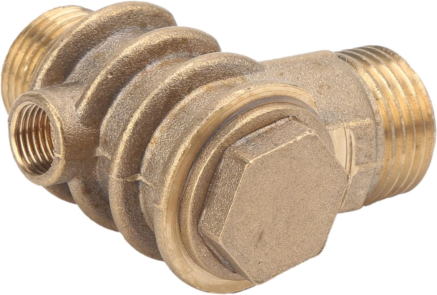 Air Compressor Check Valve Check Valve For Air Compressor Central Pneumatic Air Compressor Parts,1 Way Valve Brass Air Compressor Threaded Check Valve Accessory Part 1/2 x 3 /