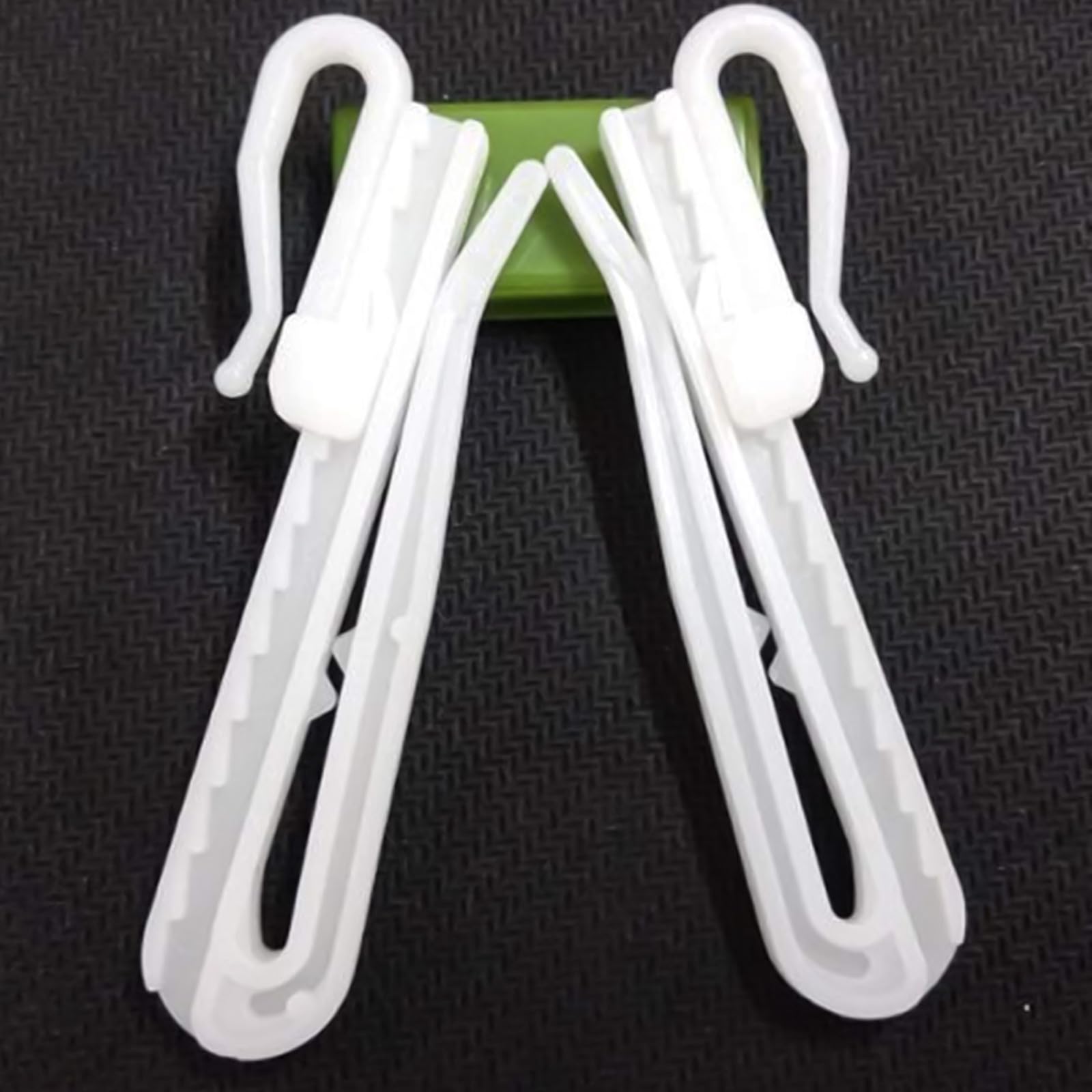 Artibetter Crochets de Rideaux Design Simple et Robuste Lot de 100 en Plastique Réglables Arrondis pour Voilage Fenêtre et Tringle sans Perçage