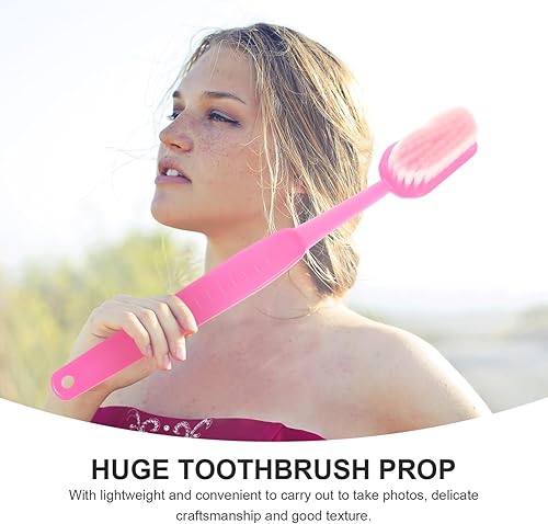 Miniatura 9 de ibasenice Cepillo de dientes grande Cepillo de dientes gigante Prop Artículo de comedia Cepillo de dientes de demostración de gran tamaño Cepillo de